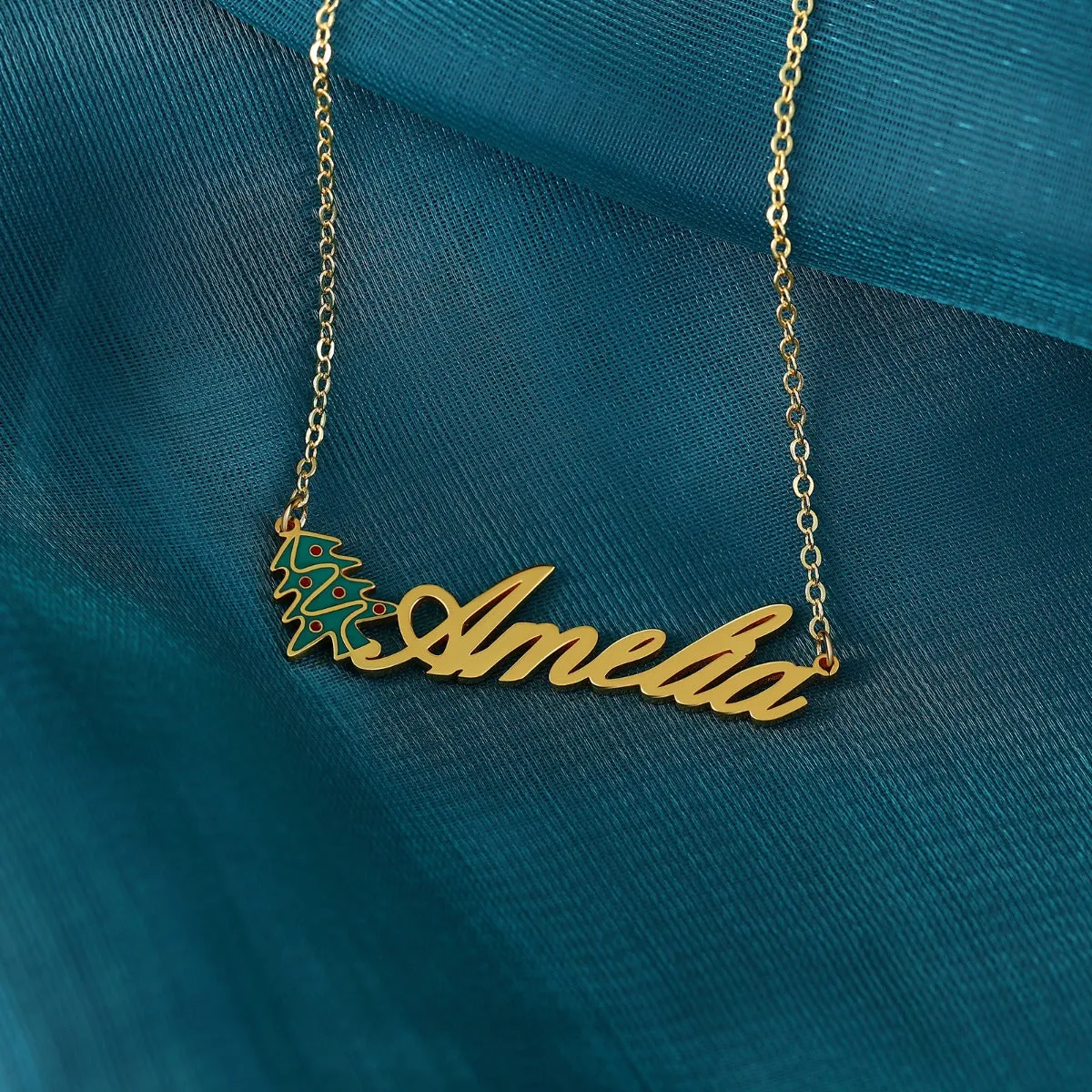 Personalized Name necklace 18K Gold Plated Christmas gift