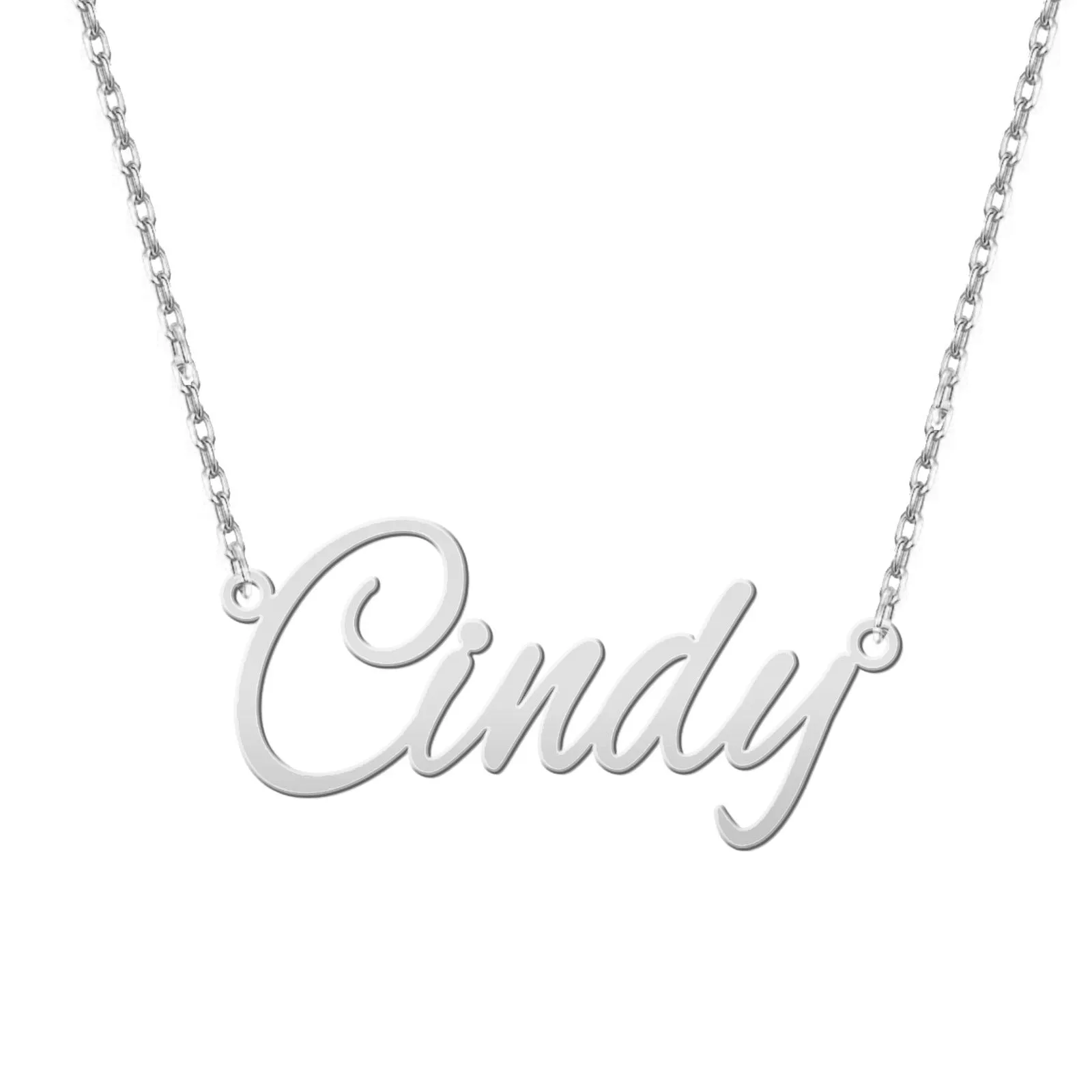 Personalized Titanium Steel Name Necklace LJ23