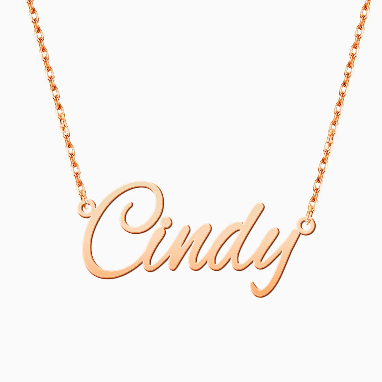 Personalized Titanium Steel Name Necklace LJ23