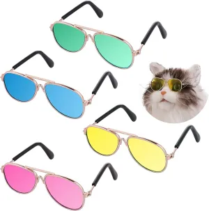 Pet UV Protection Sunglasses (4Pcs- Aviator Sunglasses)
