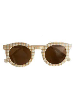 Plaid sunglasses- approx fit age 4-8