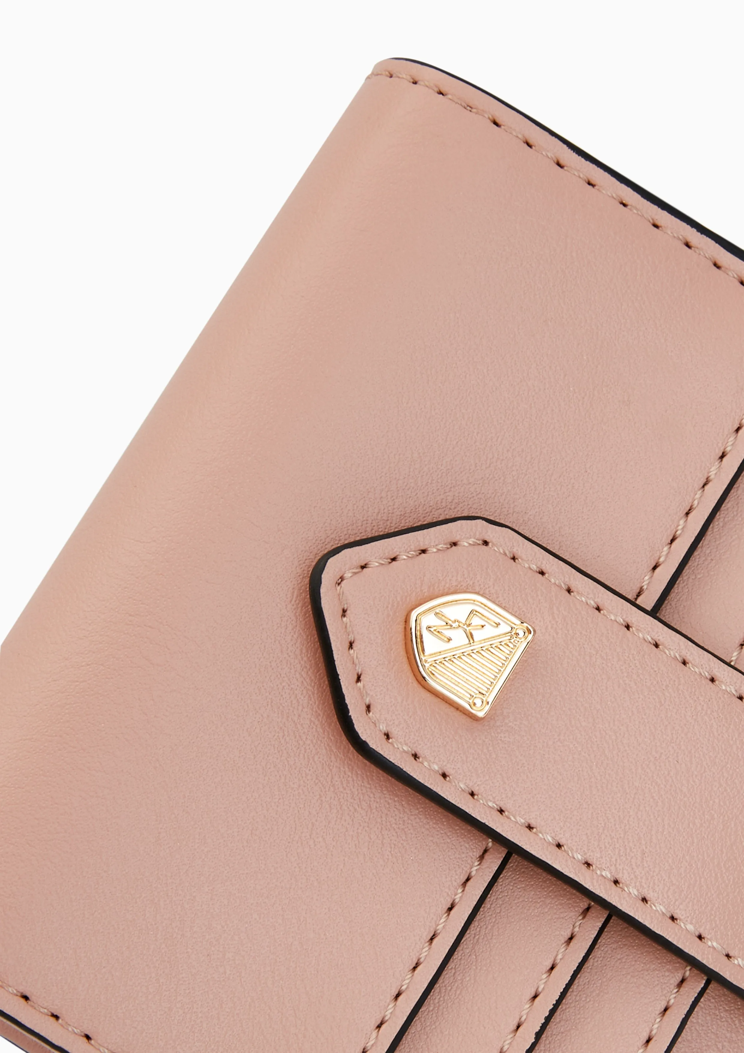 Re-Edit Marble Semi  Short Wallet Nude