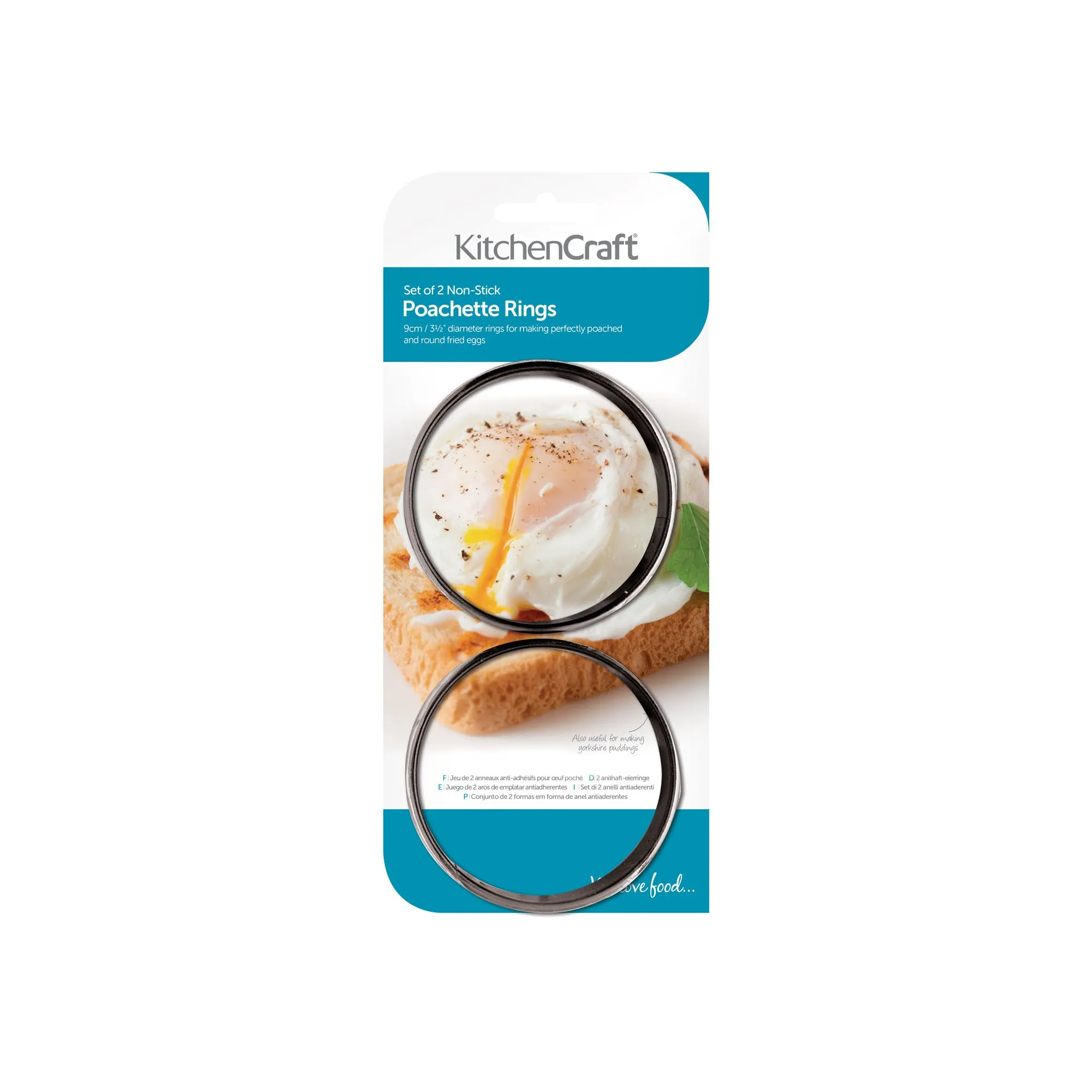 Set of 2 Non-Stick Poachette Rings