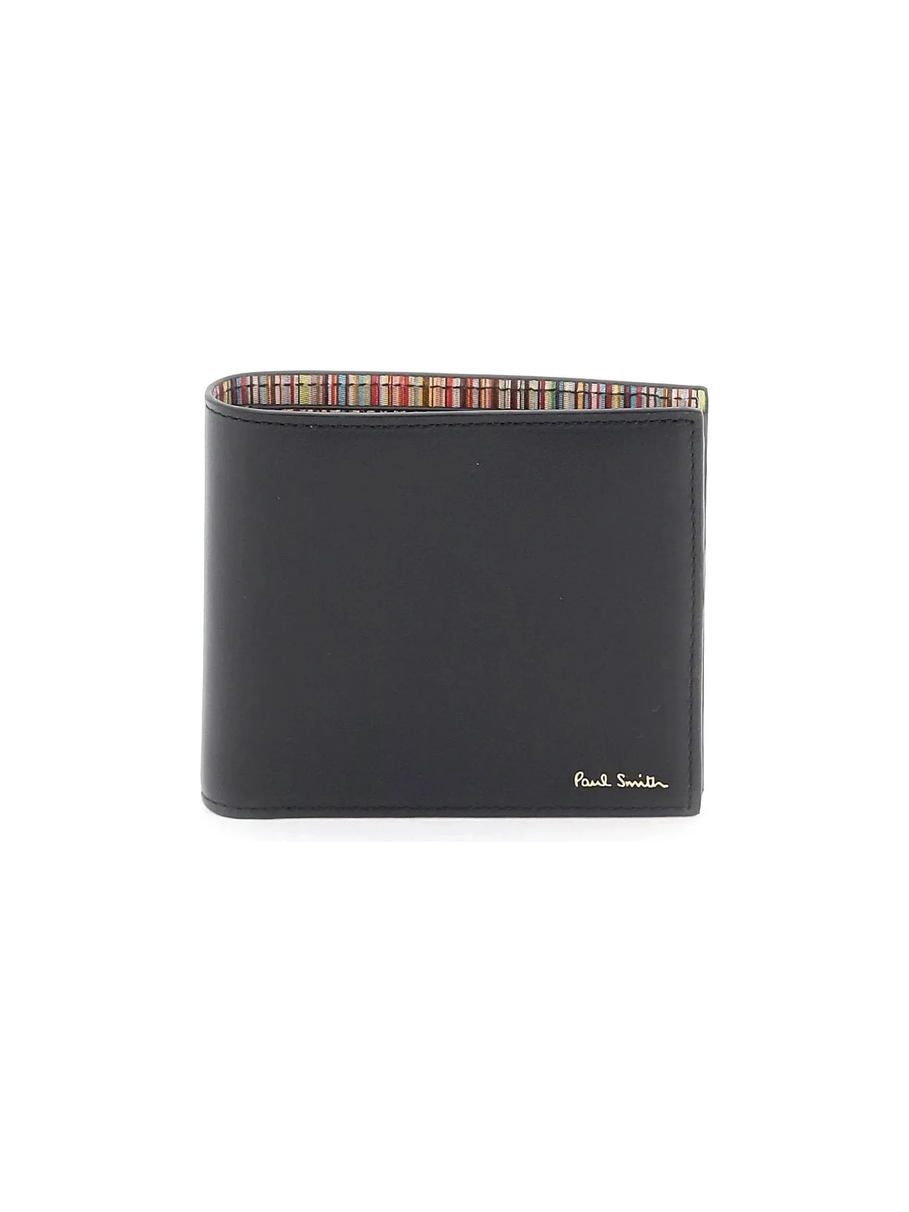 Signature Stripe Leather Wallet