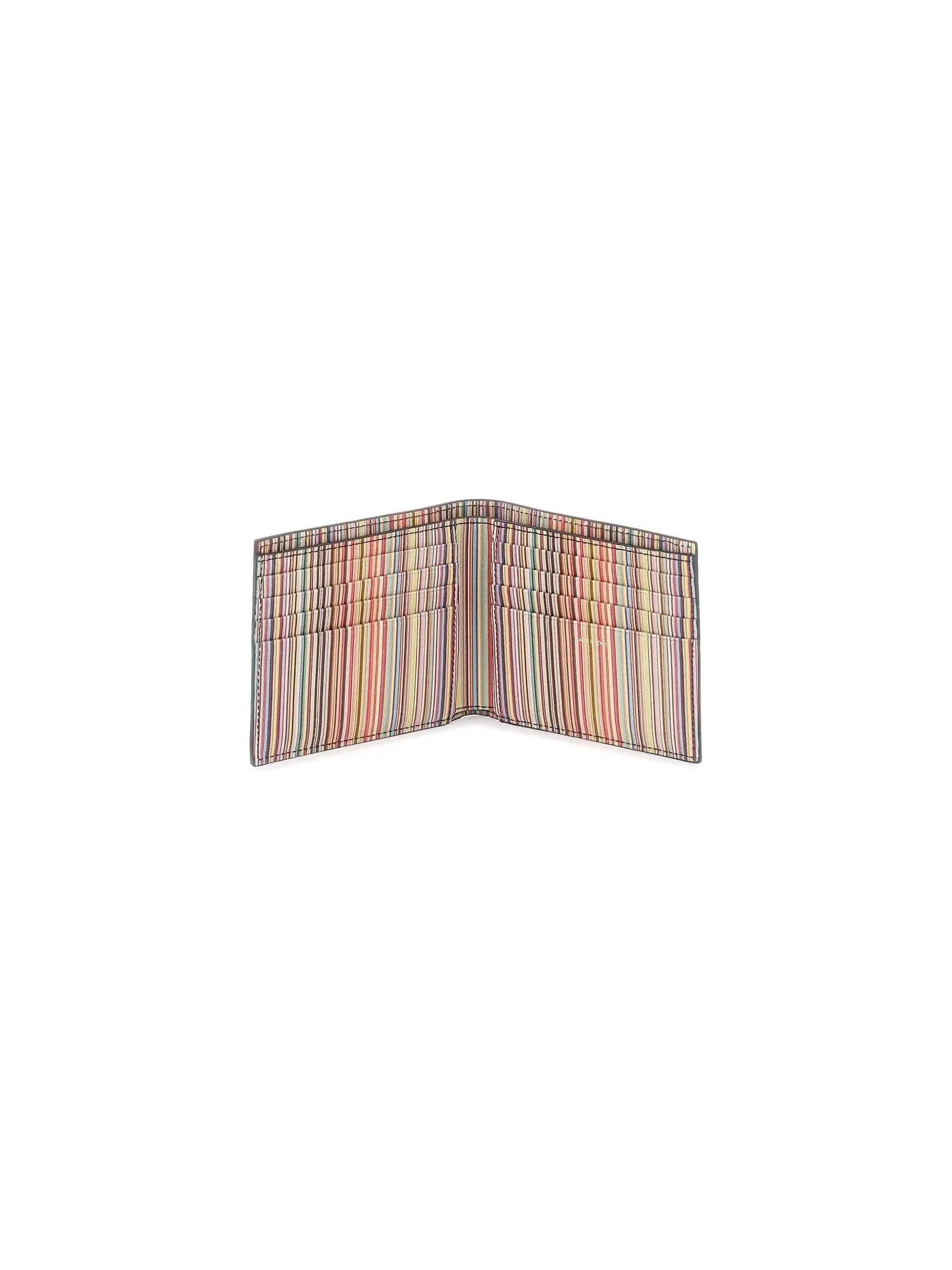 Signature Stripe Leather Wallet