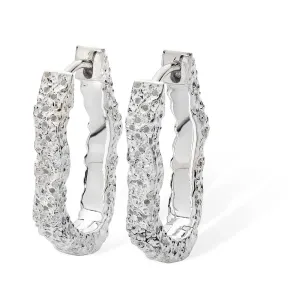 Small Hula Hoop Earrings in Sterling Silver
