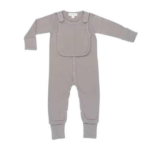 Smart Footed One-Piece   Bib - Gray