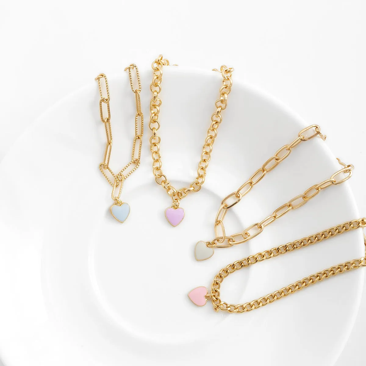 Stackable Geometric Cross Bracelet Set