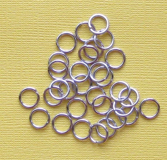 Stainless Steel Jump Rings 8mm x 1mm - Open 18 Gauge - 500 Rings - SS008