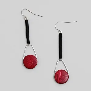 Sylca Designs - Red Carly Earrings