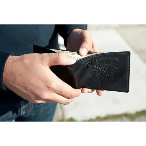 Thrasher Skategoat Leather Wallet Black