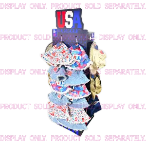 USA Patriotic Hat Floor Display - Retail Ready Floor Display ONLY 979960