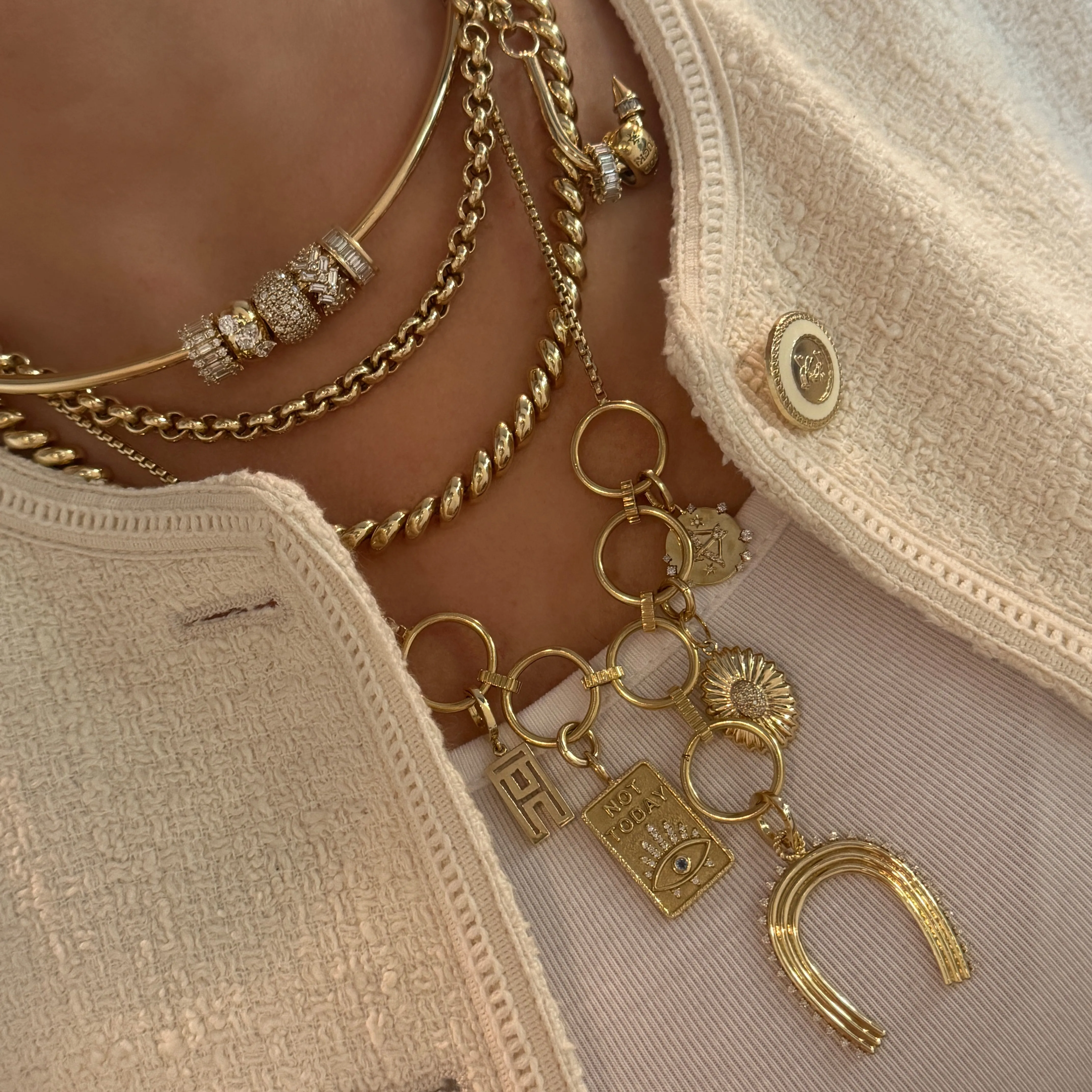 Zodiac Diamond Hinged Charm