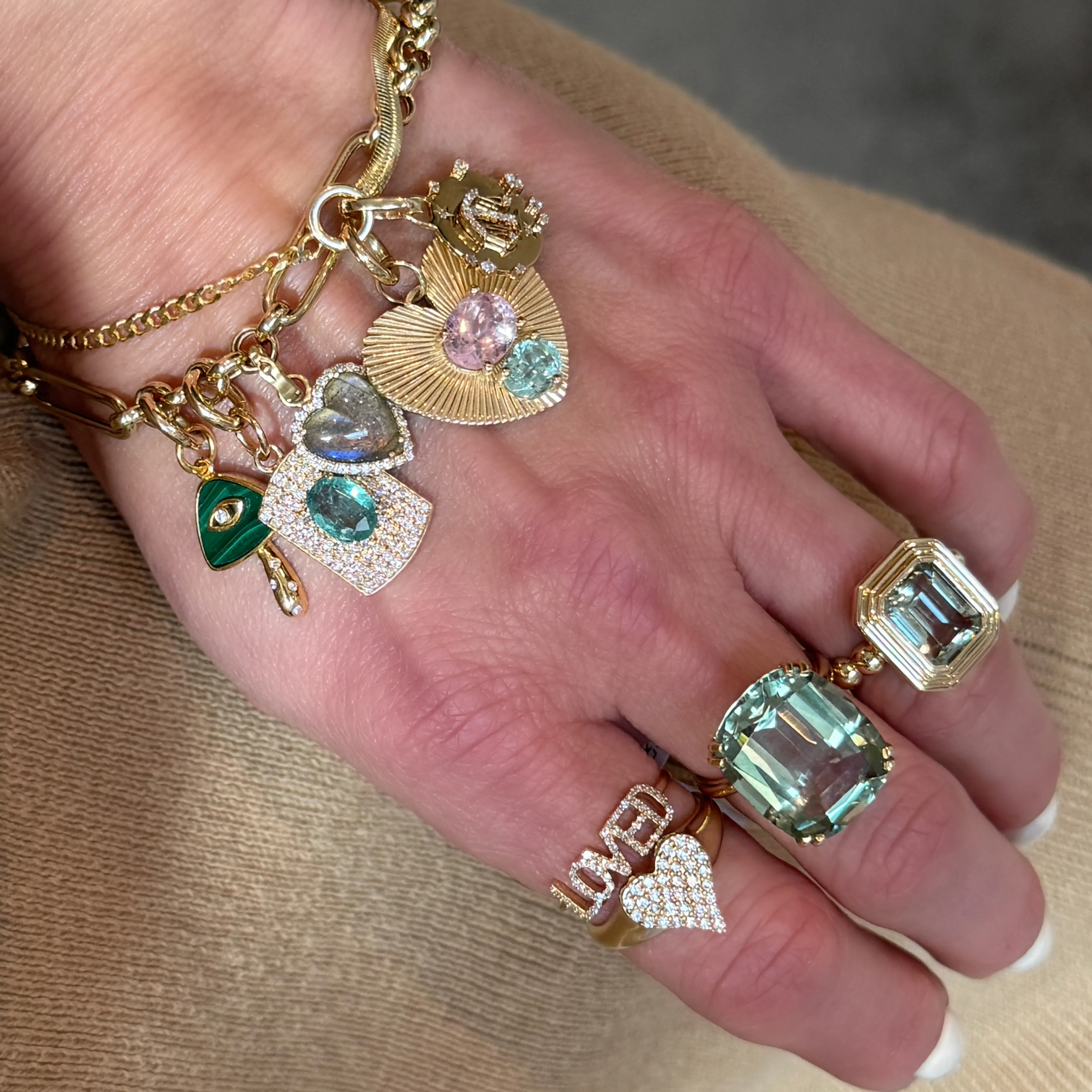 Zodiac Diamond Hinged Charm