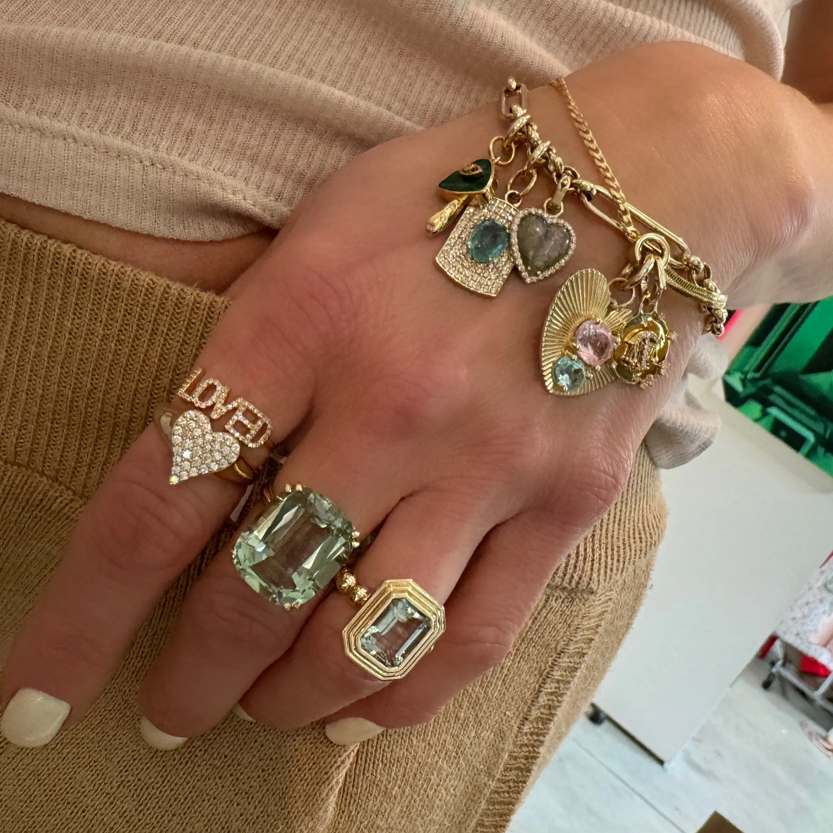 Zodiac Diamond Hinged Charm