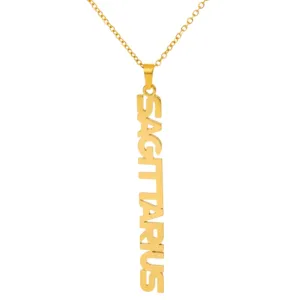 Zodiac Name Necklace - Sagittarius